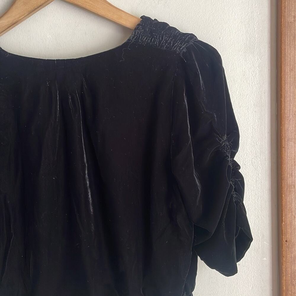 Peter Som Collective V-Neck Velvet Top - Picture 8 of 15